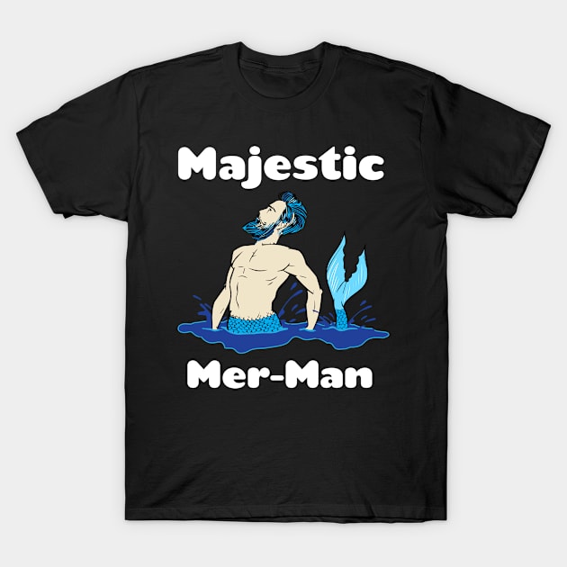 Majestic Mer-Man T-Shirt by GreenCowLand